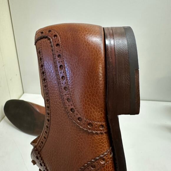 EXCELLENT Crockett & Jones x Polo Ralph Lauren Scotch Grain Cap Toe Bal 10 - Picture 13 of 13